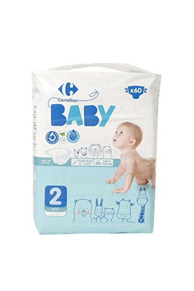 CarrefourSA Carrefour Baby 2 Beden Mini 60 Adet