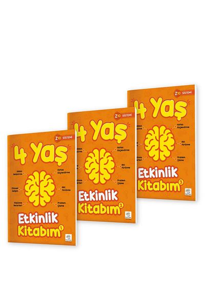 yükselen zeka Activity Book Set for Age 4