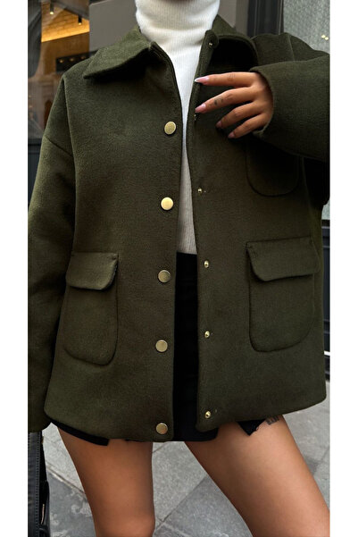 ForOre oversized Καστανό ύφασμα - Μπουφάν Bleaker με τσέπες