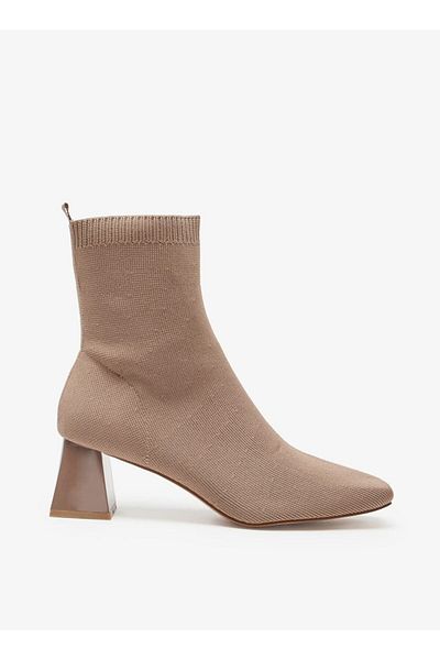 Celeste Women's Textured Slip-On Ankle Boots with Block Heels