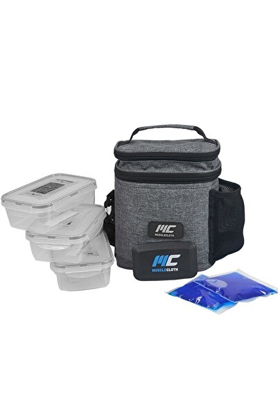 MUSCLECLOTH Termo Çanta Seti Gri 5 L