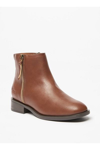 Lee Cooper Women's Solid Ankle Boots with Zip Closure