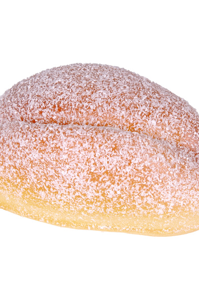 Herdekora Изкуствена сладка ролка кафяво-бяла 11x7x6 см.