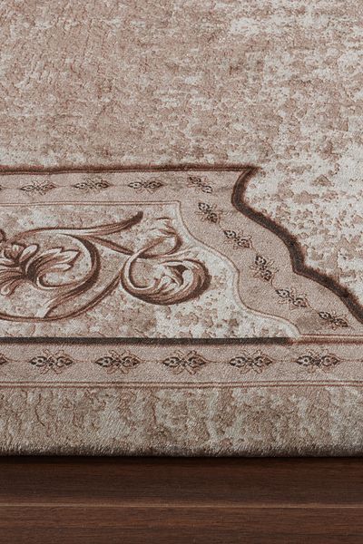 RENKLİBUTİK Modern Patterned Velvet Carpet Cover - Elastic and Non-Slip, Washable, 6 M2
