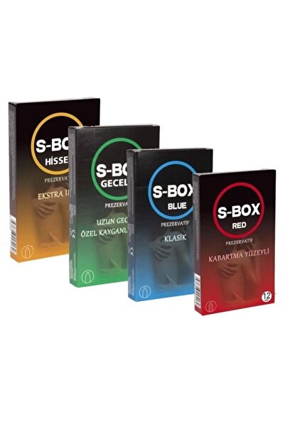 S-Box 4lü Karma Paket (48 Adet) Prezervatif