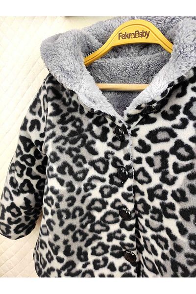 FEKRA BABY Plush Hooded Coat for Baby Girl