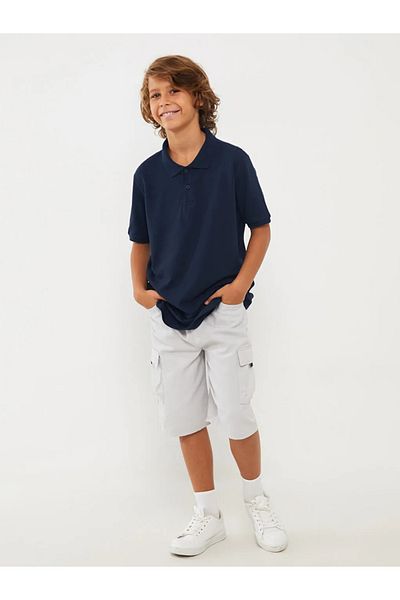 LC Waikiki Μπλουζάκι LCW Kids Polo για αγόρια με γιακά - Navy Blue, Cool στο σχολείο