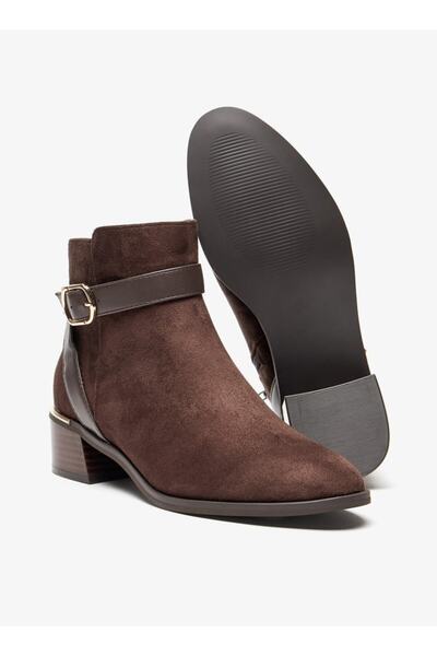 Celeste Women's Solid Slip On Ankle Boots with Zip Closure