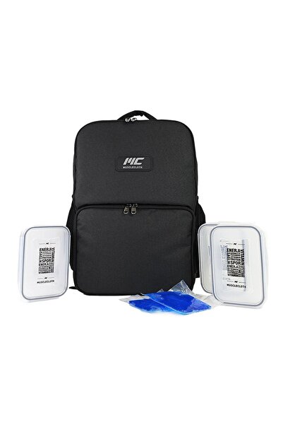MUSCLECLOTH Termo Sırt Çantası Seti Siyah 20 L
