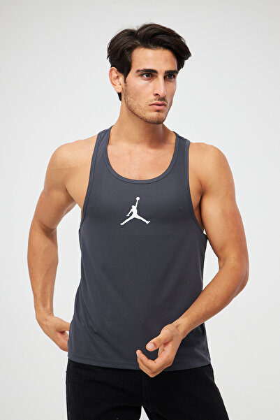 Moda Işık Чоловічий спортивний майка з принтом - антрацитовий колір