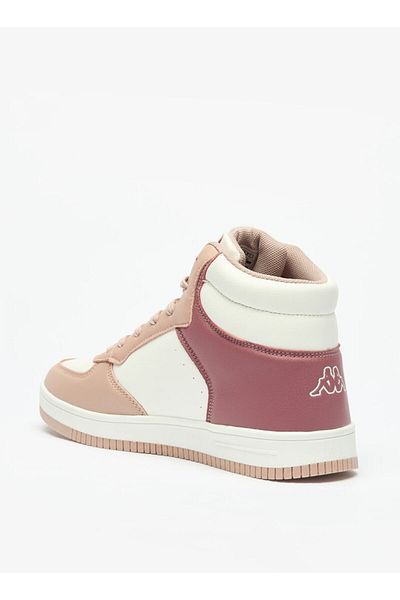 Kappa Women's Panelled High Top Sneakers with Lace-Up Closure