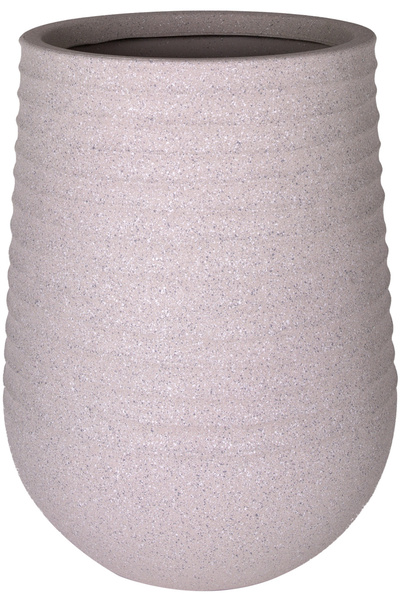 Herdekora Oval İç ve Dış Mekan Saksı Bej Orta Boy 39x39x51 Cm.