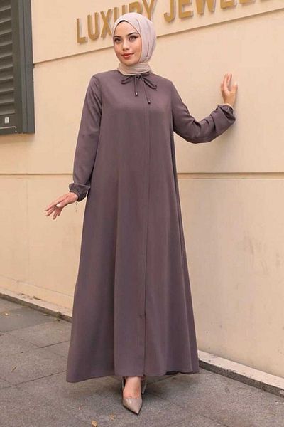 gülmedine Ipek Ferace - Half Mevlana, Hidden Zipper, Abaya