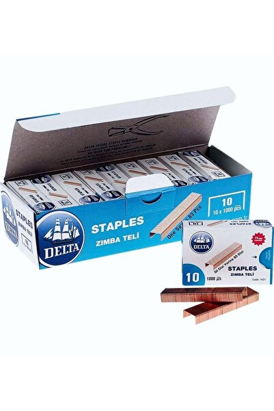 DELTAA دباسة رقم 10 10 عبوات 10000 قطعة - رقم 10 دباسة 24/6 غير صغيرة