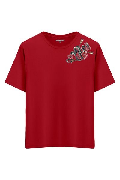 Mounte Bianca Unisex Serpente - Μπλουζάκι Oversize