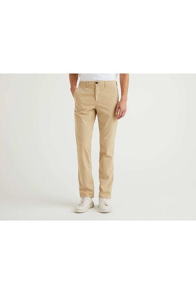 United Colors of Benetton Ανδρική Slim Fit Stone Color Chino