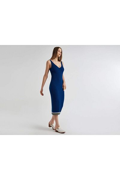 United Colors of Benetton Damenbluse im Marineblau-Mix