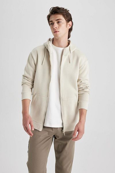 DeFacto Φούτερ με μαλακή γούνινη κουκούλα - Regular Fit X8331az23au