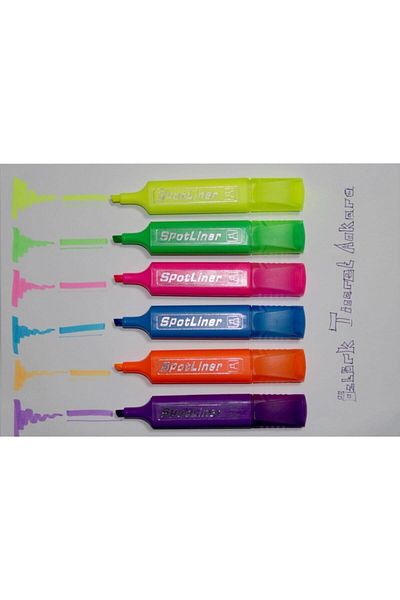 Linea 6 Vibrant Color Highlighter Pen Set