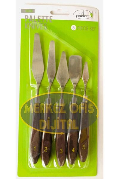 Linea Artistic Metal Spatula Set of 5