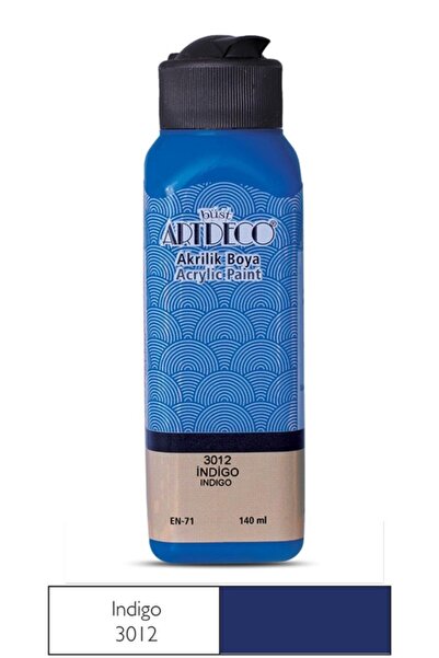 Artdeco Akrilik Boya 140 Ml. Şişe Indigo Renk Kodu: 3012