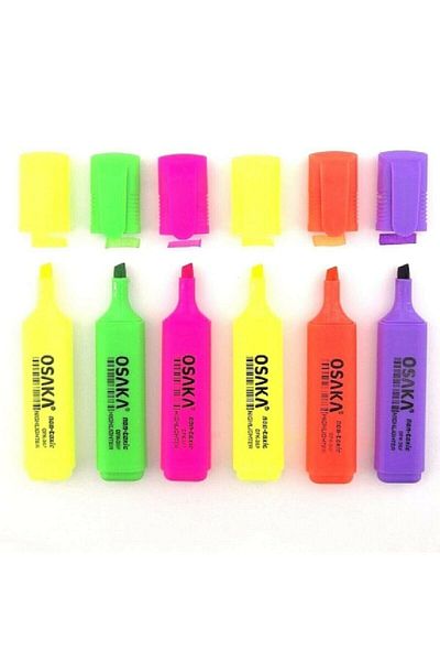 Osaka Highlighter Vibrant Colors Set of 6