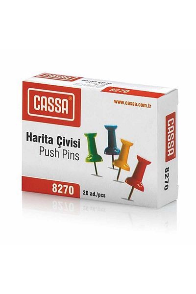 Cassa 8270 Map Nails Colorful 5 Boxes 100 Pieces