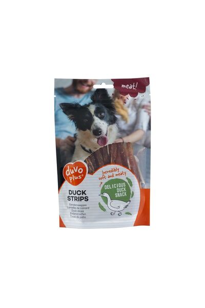 Duvo Plus Dog Snack Duck Strips, 80g