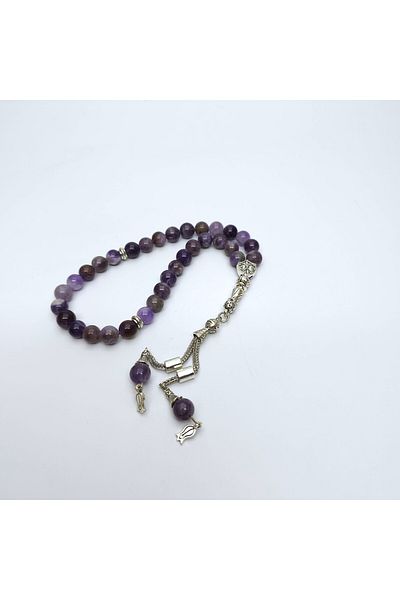 Yüksel Boncuk Natural Amethyst Stone Rosary