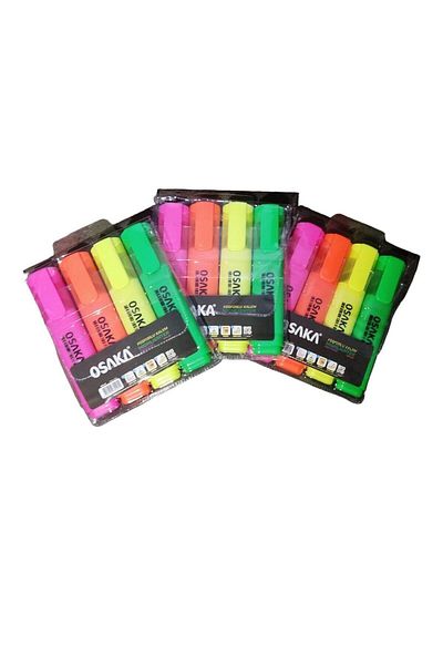 Osaka Highlighter Pen Set 4 Colors Ofk-4f