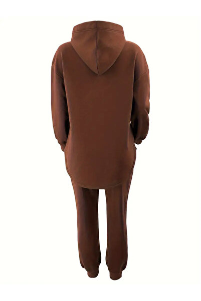 Machetta 3 Thread Set Double Hooded Zipper Collar Women's Set