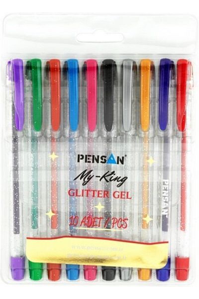 Pensan My-King 10-Piece Glitter Gel Pen Set