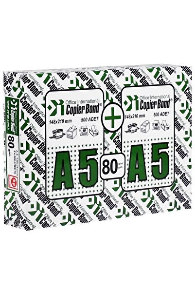 Copier bond Copier Bond A5 Fotokopi Kağıdı 80 Gr 1 Paket (1000 Adet)