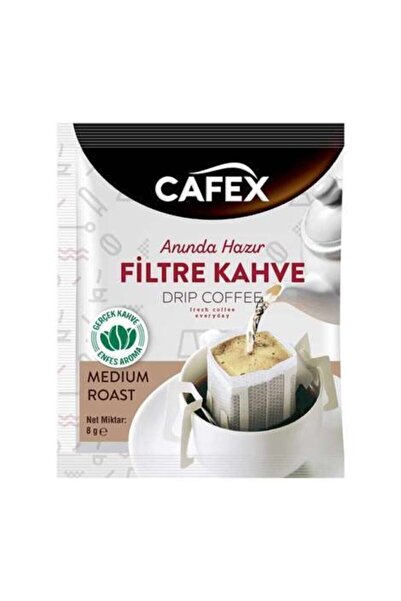 CAFEX Filtre Kahve Tek Içimlik Medıum Roast 25 Adet* 8gr