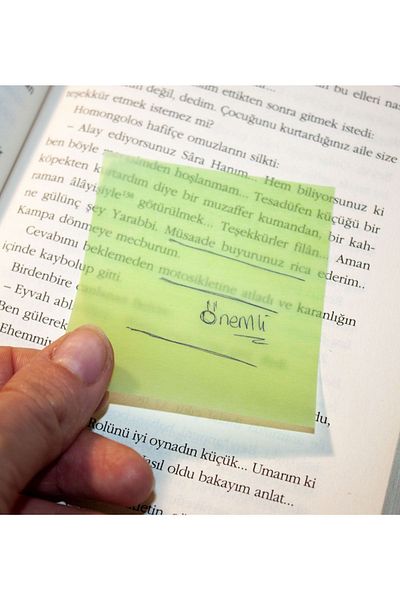 Paste Notes Transparent Sticky Notes / Transparent Sticky Notes - 50 Sheets