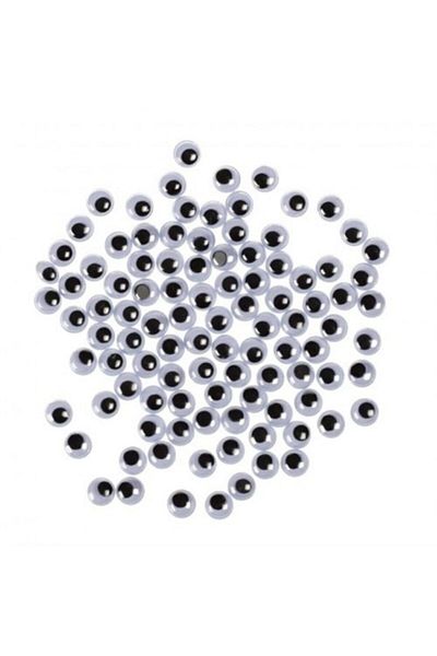 Folia 7 Mm Round Moving Eyes 100 Pieces