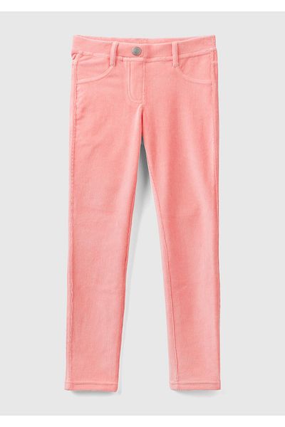 United Colors of Benetton Pink Velvet Girl's Jegging
