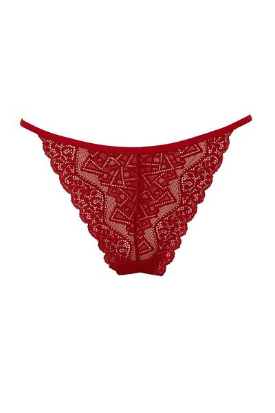 DeFacto New Year's Themed Red Lace Panties Z0997Az22Wn