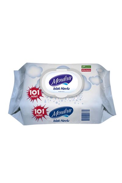 Mendiva Esnaf işi Mendiva Islak Havlu 101 Adet Alkolsüz