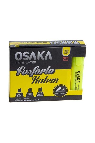 Osaka Highlighter Yellow 12 Pieces