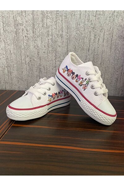 DECİSİVE STORE حذاء ميكي المطبوع برباط من الكتان للأطفال لتقويم العظام للاستخ...