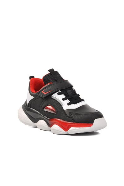 pepino 1728-F Pantofi copii negru-rosu - Velcro