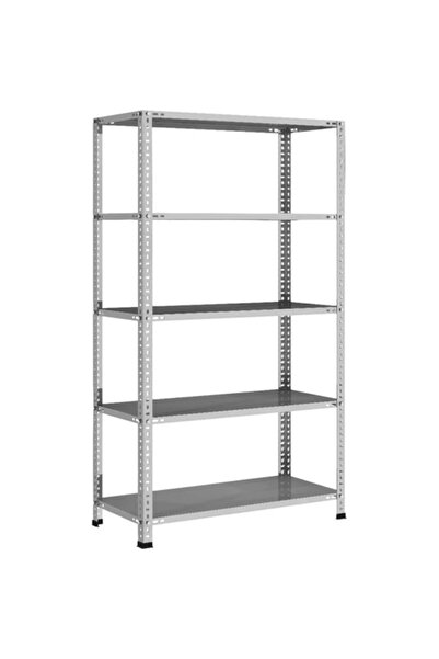 Acar Raf Çelik Raf 5 Katlı 31x93x250 Cm Galvaniz Çelik Raf. Depo, Arşiv, Kile...