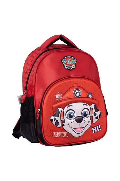 WİGGLE Wiggle Paw Patrol Red Embossed 2 Compartment Pocket Children's School Backpack