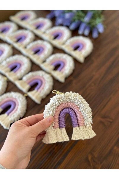 AuroraDesing Breloc Curcubeu Macrame 10 Bucuri