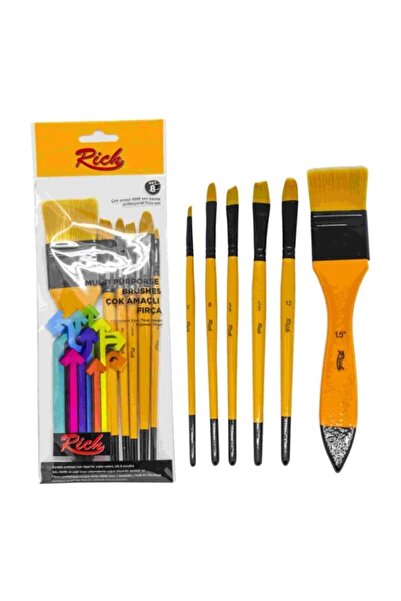 Rich Profesyonel Karma Fırça Seti 6'lı Set