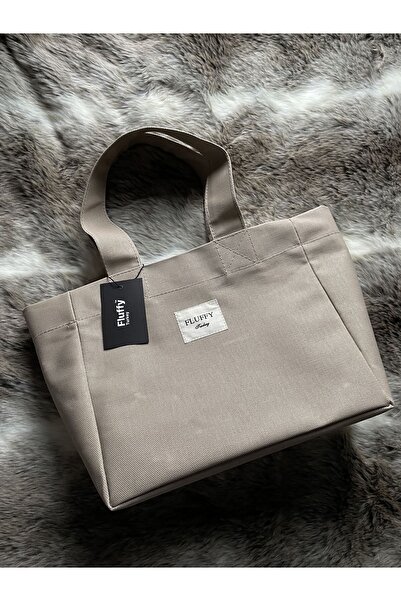 fluffy Milky Mumlu Kanvas Su Geçirmez Kadın Omuz El Çantası Lise Ve Üniverste...