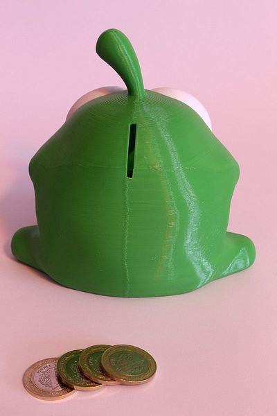 Maflen Candy Loving Om Nom Frog Piggy Bank Decorative Figurine