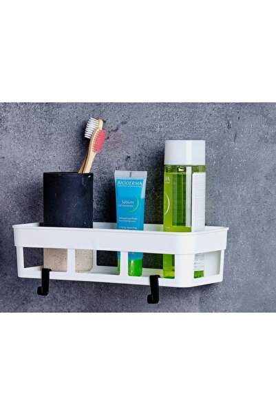 HBNC 2’li Yapışkanlı Mutfak ve Banyo Rafı, Şampuan, Sabun, Duş Jeli Dikdörtge...