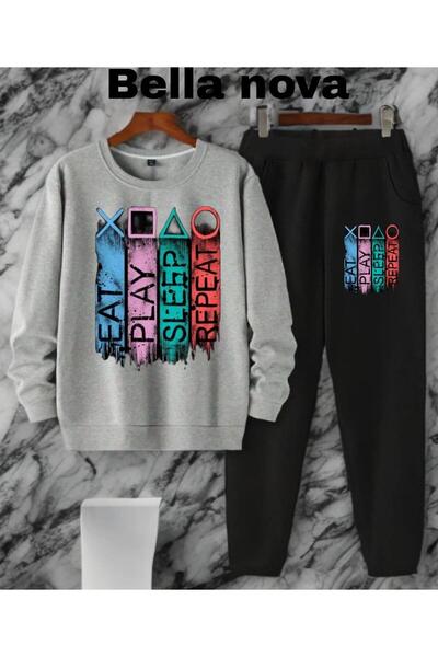 bellanova - Σετ φούτερ με κουκούλα με κουκούλα με 3 κλωστές